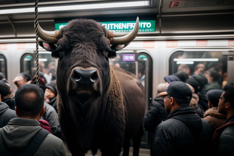 buffalo in subway