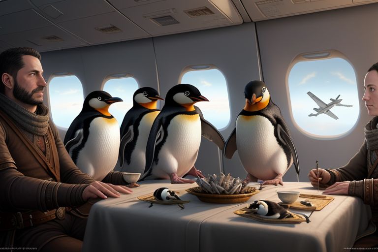 penguins flying south
