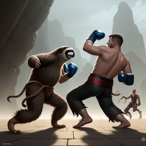 sloth boxing