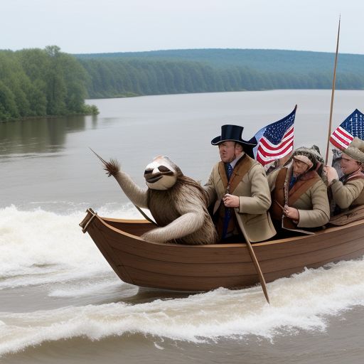 sloth crossing the delaware rivers