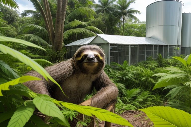 sloth spyihg on drugs